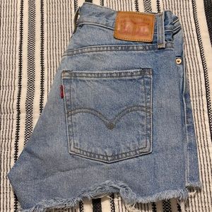 Levi’s High Rise Denim Shorts